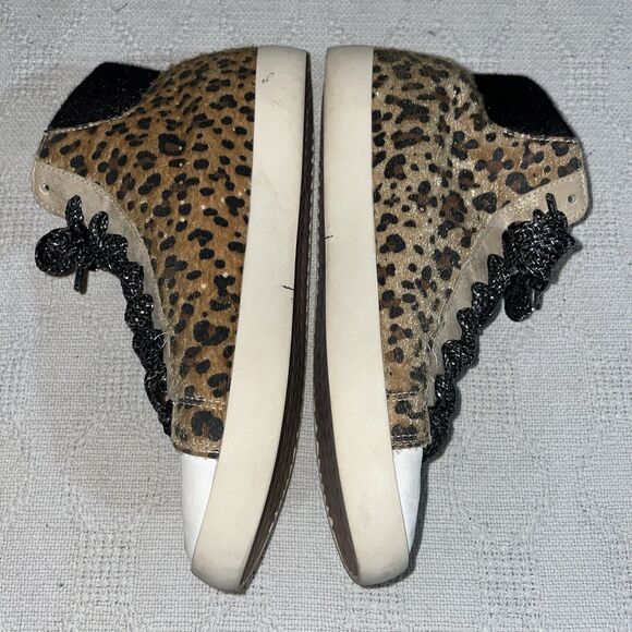 Gola Women’s Fashion Ankle Tops Size 39 U.S. 8 M Gold Leopard Print Synthetic - Picture 5 of 12